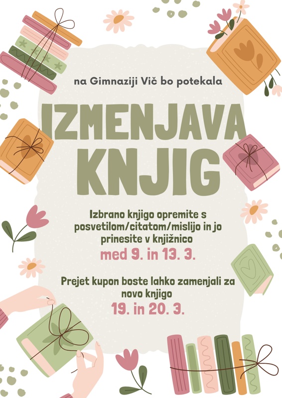 Slika dogodka: Izmenjava knjig in svetovni dan poezije 2026