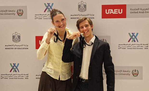Bronasti medalji za Vida Kodriča in Tiso Lombar na Mednarodni kemijski olimpijadi